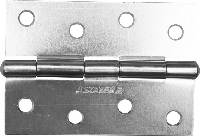Петля дверная STAYER "MASTER" универсальная, цвет белый цинк, 100мм,  ( 37611-100-1 ) Петля дверная STAYER "MASTER" универсальная, цвет белый цинк, 100мм,  ( 37611-100-1 )
