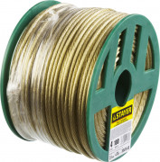 Трос стальной в полимерной оболочке, d=4,0 мм, L=100 м, STAYER,  ( 30410-40 )