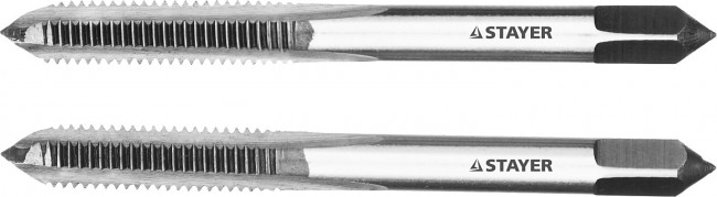 Комплект метчиков STAYER "MASTER", сталь 9ХС, М5х0,8, 2 шт,  ( 28025-05-0.8-H2 ) Комплект метчиков STAYER "MASTER", сталь 9ХС, М5х0,8, 2 шт,  ( 28025-05-0.8-H2 )