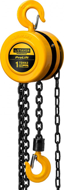 Таль цепная "PROLift" шестеренная, STAYER Profi 4308-1, 1т / 2,5м, ( 4308-1_z01 ) Таль цепная "PROLift" шестеренная, STAYER Profi 4308-1, 1т / 2,5м, ( 4308-1_z01 )