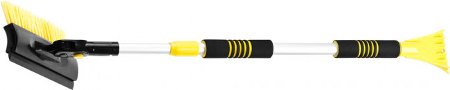 Щетка-сметка автомобильная STAYER "PROFI" для снега, телескопическая, поворотная, со скребком и водосгоном, 980-1450мм ,  ( 61042-145 ) Щетка-сметка автомобильная STAYER "PROFI" для снега, телескопическая, поворотная, со скребком и водосгоном, 980-1450мм ,  ( 61042-145 )