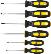 Набор STAYER "MASTER": Отвертки слесарные, двухкомпонентная рукоятка, магнитный наконечник, 6шт,  ( 2513-H6_z01 ) Набор STAYER "MASTER": Отвертки слесарные, двухкомпонентная рукоятка, магнитный наконечник, 6шт,  ( 2513-H6_z01 )