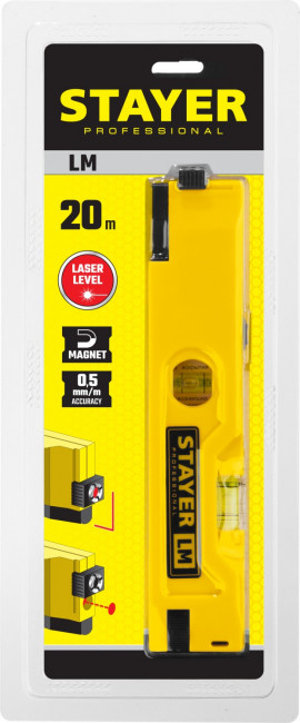 STAYER LM уровень лазерный, 20м, точн. +/-0,5 мм/м ( 34985 ) STAYER LM уровень лазерный, 20м, точн. +/-0,5 мм/м ( 34985 )