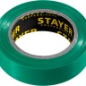 STAYER Protect-10 Изолента ПВХ, не поддерживает горение, 10м (0,13х15 мм), зеленая, 12291-G