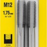 Комплект метчиков STAYER "MASTER", сталь 9ХС, М12х1,75, 2 шт,  ( 28025-12-1.75-H2 )