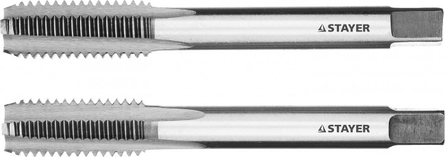 Комплект метчиков STAYER "MASTER", сталь 9ХС, М12х1,75, 2 шт,  ( 28025-12-1.75-H2 )