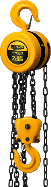 Таль цепная "PROLift" шестеренная, STAYER Profi 4308-2, 2т / 2,5м,  ( 4308-2_z01 )