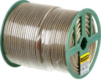 Трос стальной в полимерной оболочке, d=6,0 мм, L=150 м, STAYER,  ( 30410-60 )