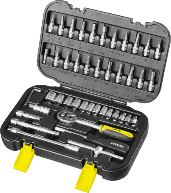 Набор слесарно-монтажного инструмента STAYER "MASTER", 46 предметов,  ( 27760-H46 )