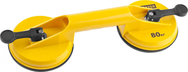 Стеклодомкрат STAYER "MASTER" MAXLift, пластмассовый, двойной, 80кг,  ( 33718-2 )