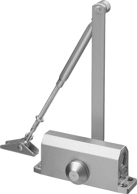 Доводчик дверной STAYER, для дверей массой до 80 кг, цвет серебро,  ( 37915-80 ) Доводчик дверной STAYER, для дверей массой до 80 кг, цвет серебро,  ( 37915-80 )