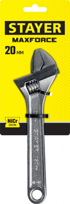 Ключ разводной MAX-Force, 150 / 20 мм, STAYER
