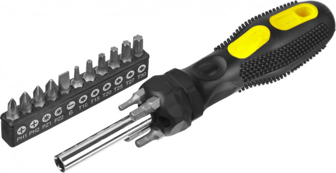 Набор STAYER "MASTER": Отвертка-битодержатель, биты 25мм 15шт, 16 предметов,  ( 2545-H5_z01 )