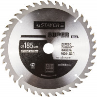 Диск пильный "SUPER-Line" по дереву, 185х20мм, 40Т, STAYER,  ( 3682-185-20-40 )