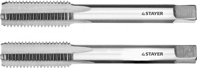 Комплект метчиков STAYER "MASTER", сталь 9ХС, М12х1,5, 2 шт,  ( 28025-12-1.5-H2 ) Комплект метчиков STAYER "MASTER", сталь 9ХС, М12х1,5, 2 шт,  ( 28025-12-1.5-H2 )