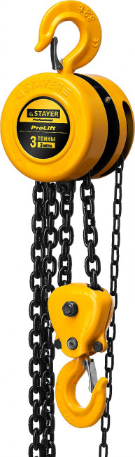 Таль цепная "PROLift" шестеренная, STAYER Profi 4308-3, 3т / 3м,  ( 4308-3_z01 )