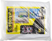Пленка STAYER "PROFI" защитная укрывочная, LDPE, 30 мкм, 4 х 5 м ,  ( 12253-04-05 )