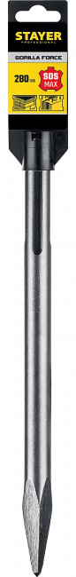STAYER Gorilla Force SDS-max Зубило пикообразное 280 мм ( 29391-00-280 ) STAYER Gorilla Force SDS-max Зубило пикообразное 280 мм ( 29391-00-280 )
