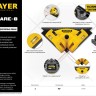 STAYER SQUARE-8  угольник лазерный для кафеля, 8 м, точн. +/-0,4 мм/м, ( 34928 )