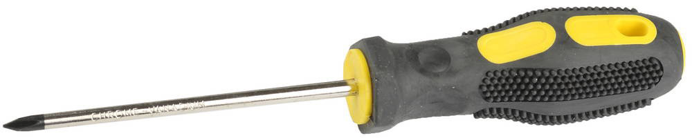 Отвертка STAYER "STANDARD" с двухкомпонентной рукояткой, хромованадиевая сталь, PH №1-100мм,  ( 25076-1-10 ) Отвертка STAYER "STANDARD" с двухкомпонентной рукояткой, хромованадиевая сталь, PH №1-100мм,  ( 25076-1-10 )