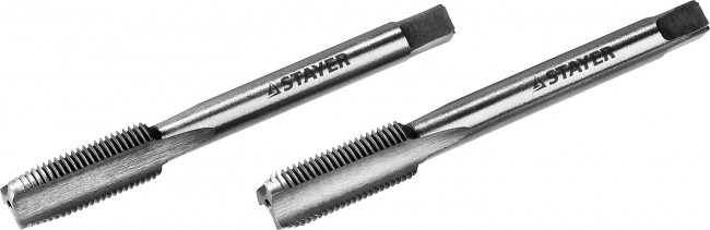 Комплект метчиков STAYER "MASTER", сталь 9ХС, М10х1,0, 2 шт,  ( 28025-10-1.0-H2 ) Комплект метчиков STAYER "MASTER", сталь 9ХС, М10х1,0, 2 шт,  ( 28025-10-1.0-H2 )