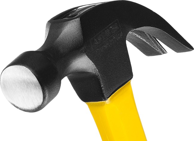 Молоток-гвоздодер с фиберглассовой рукояткой 680 г, STAYER Fiberglass,  ( 2026_z01 )