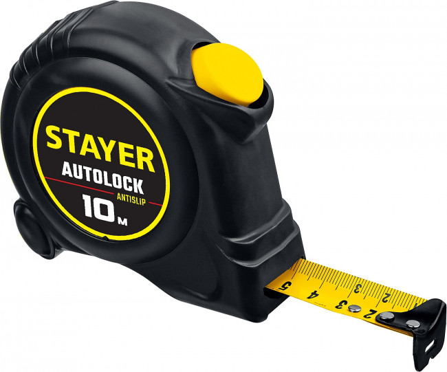 STAYER АutoLock 10м / 25мм рулетка с автостопом ( 2-34126-10-25 ) STAYER АutoLock 10м / 25мм рулетка с автостопом ( 2-34126-10-25 )