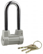 Замок навесной STAYER "MASTER" облегченный, дисковый механизм секрета, удлиненная дужка, 60мм,  ( 37149-60-1 )