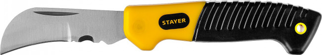 SK-С нож монтерский, складной, изогнутое лезвие, STAYER Professional, ( 45409 ) SK-С нож монтерский, складной, изогнутое лезвие, STAYER Professional, ( 45409 )