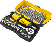 Набор STAYER "PROFESSIONAL": Биты и торцовые головки с трещеткой и воротком, 39 предметов,  ( 25135-H39 )