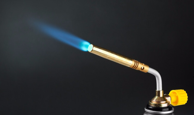 Газовая горелка "ProTerm" на баллон, STAYER "PROFESSIONAL" 55586, регулировка пламени, вихревое пламя, цанговое соединение, 1300С,  ( 55586 )