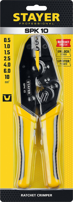 SPK-10 пресс-клещи для втулочных наконечников 0.5 - 10 мм кв, STAYER Professional, ( 45440 ) SPK-10 пресс-клещи для втулочных наконечников 0.5 - 10 мм кв, STAYER Professional, ( 45440 )