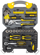 Набор инструментов STAYER "PROFI" универсальный, высококачественная CRV сталь, хромированное покрытие, 56 предметов,  ( 27710-H56 )