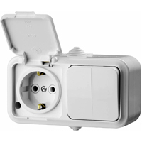 Влагозащищенные розетки и выключатели